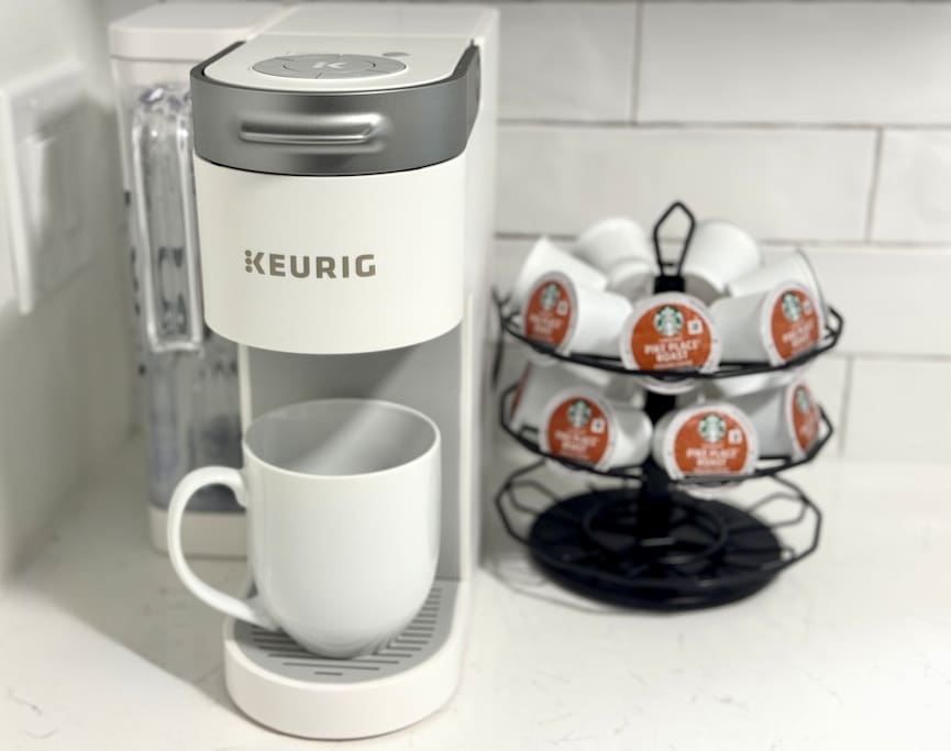 Start your morning right with the Keurig coffee station—starter pods included for your stay. Start your morning right with the Keurig coffee station—starter pods included for your stay. - Peaceful & Convenient 2BR Near Ballantyne - Charlotte