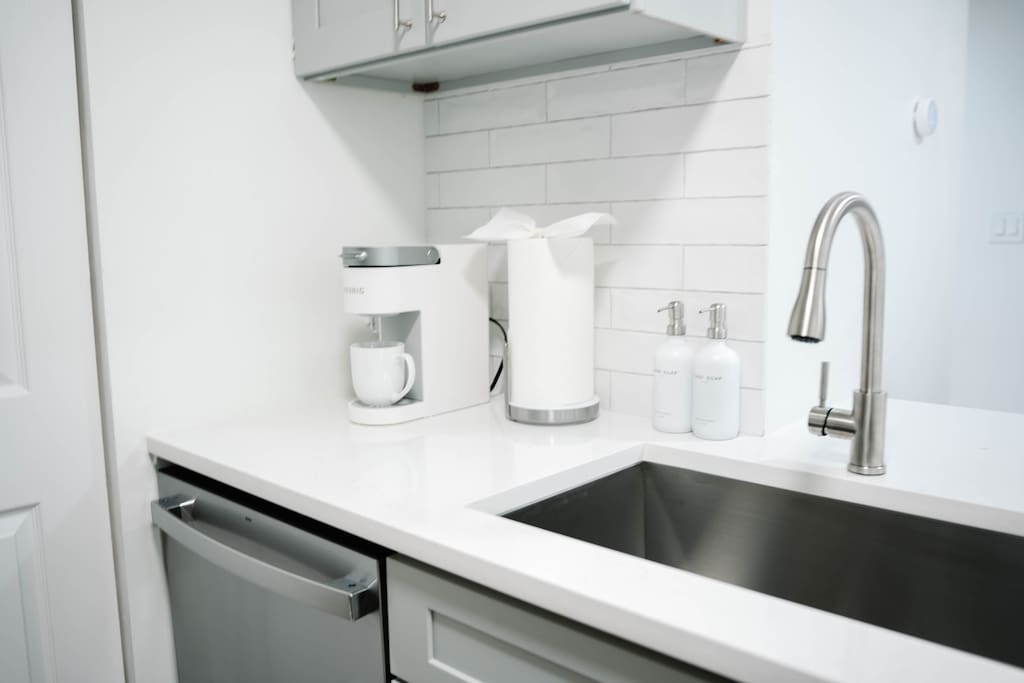 Sleek countertops and thoughtful touches make it easy to settle in and feel at home. Sleek countertops and thoughtful touches make it easy to settle in and feel at home. - Peaceful & Convenient 2BR Near Ballantyne - Charlotte