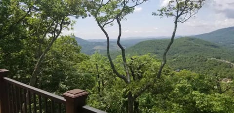 View looking to the left from the deck.
