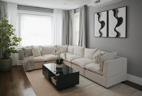 2BR w/ Workspace + Coffee Bar • Near Transit