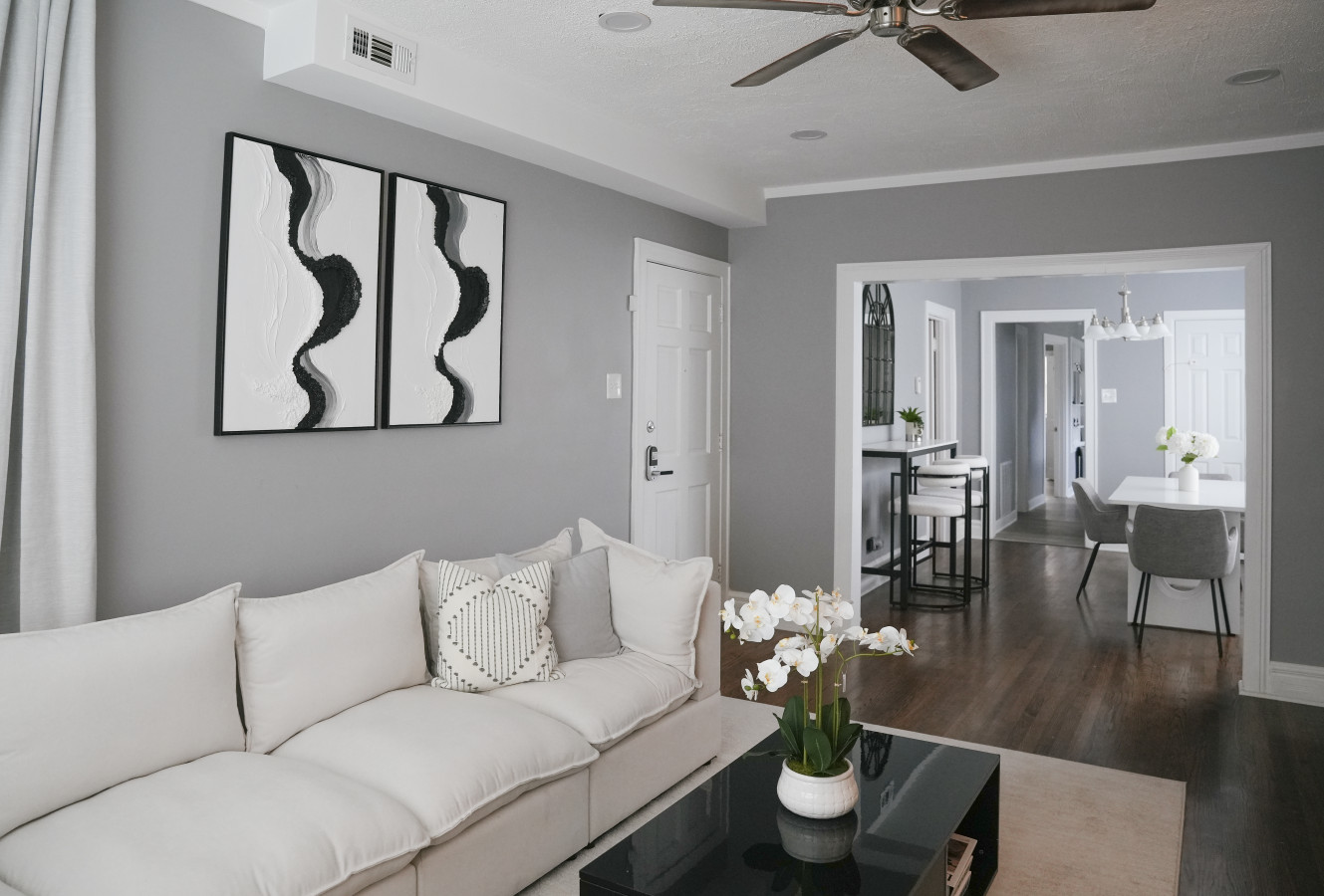 2BR w/ Workspace + Coffee Bar • Near Transit