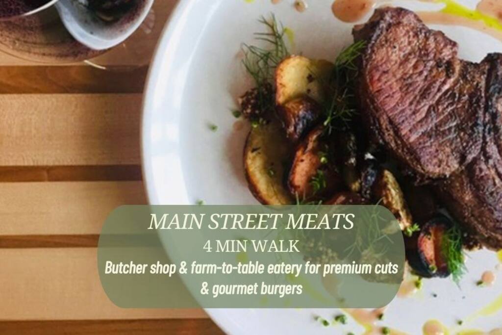 Treat yourself to locally sourced meats and elevated eats at Main Street Meats—just a 4-minute walk from the house! Treat yourself to locally sourced meats and elevated eats at Main Street Meats—just a 4-minute walk from the house! - In Southside | Roomy 6 Bedroom | Walk to Choo Choo - Chattanooga