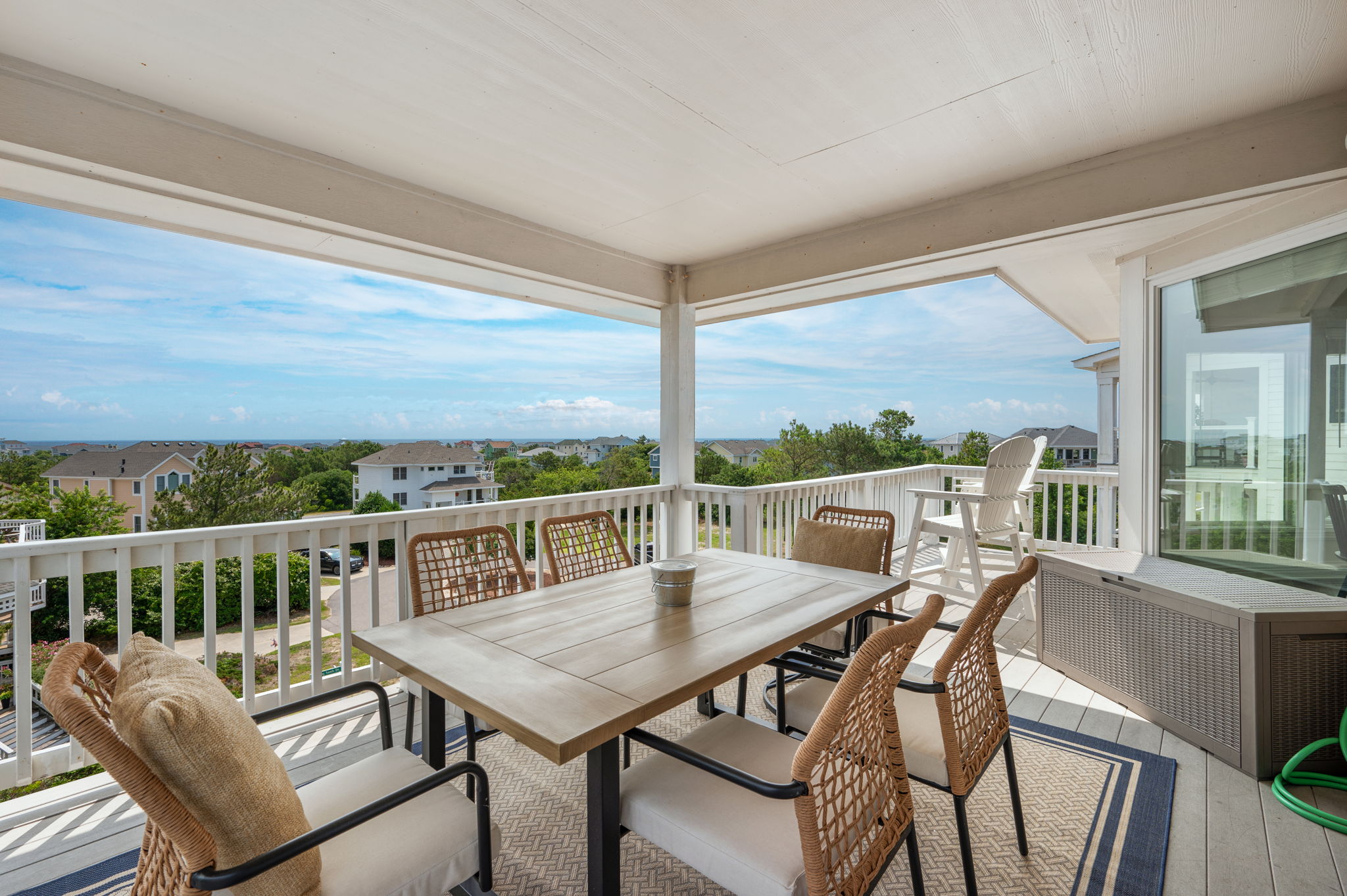 Third Level outdoor Deck on the Front of the home. Imagine having Breakfast here or kick back with Coffee and Tea
