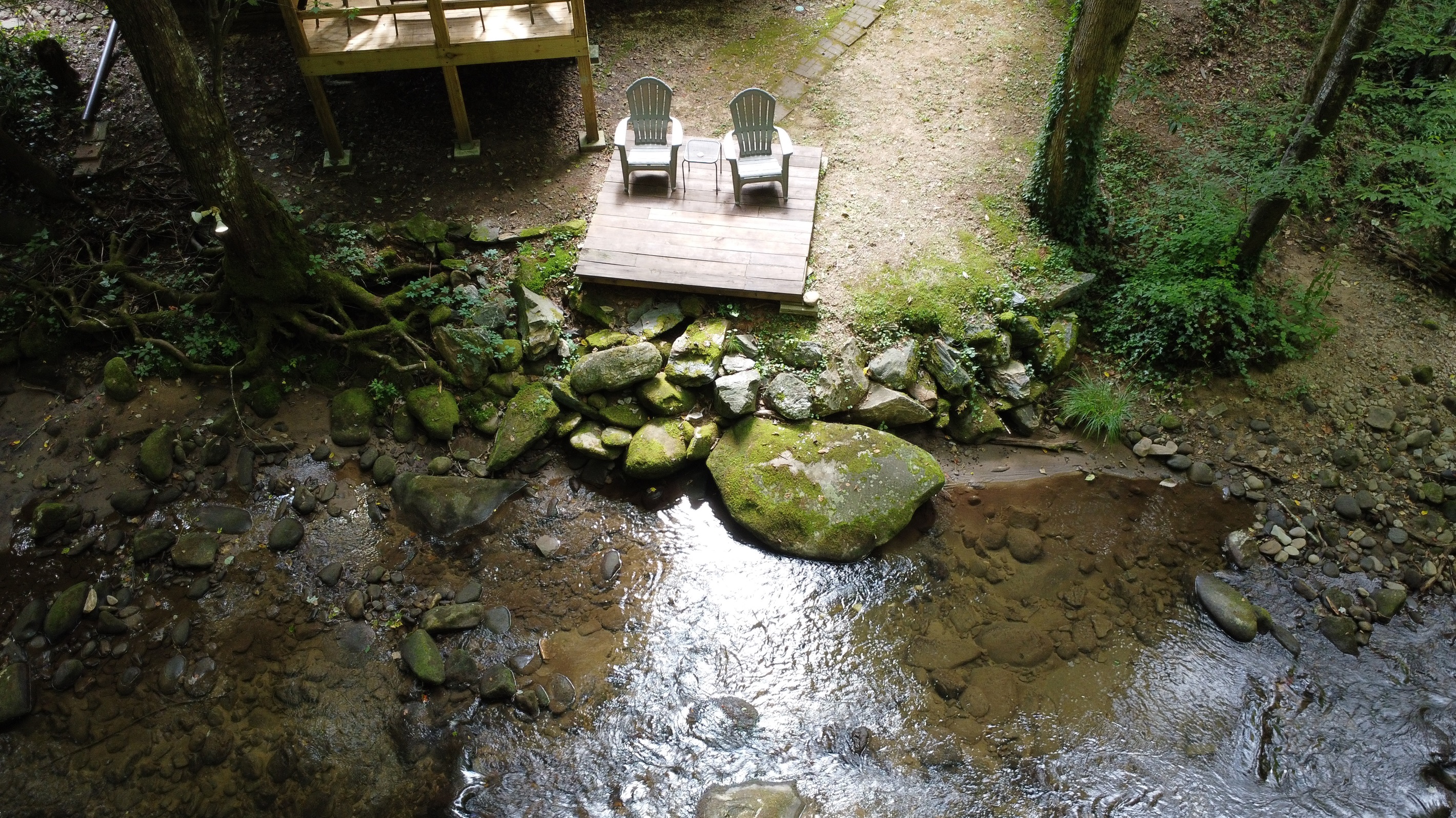 From deck to dock, every corner invites you to relax by the water. From deck to dock, every corner invites you to relax by the water. - Buffalo Creek Log Cabin - Robbinsville