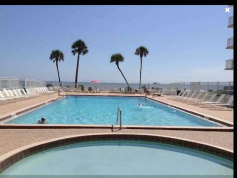 Seasonally heated pool