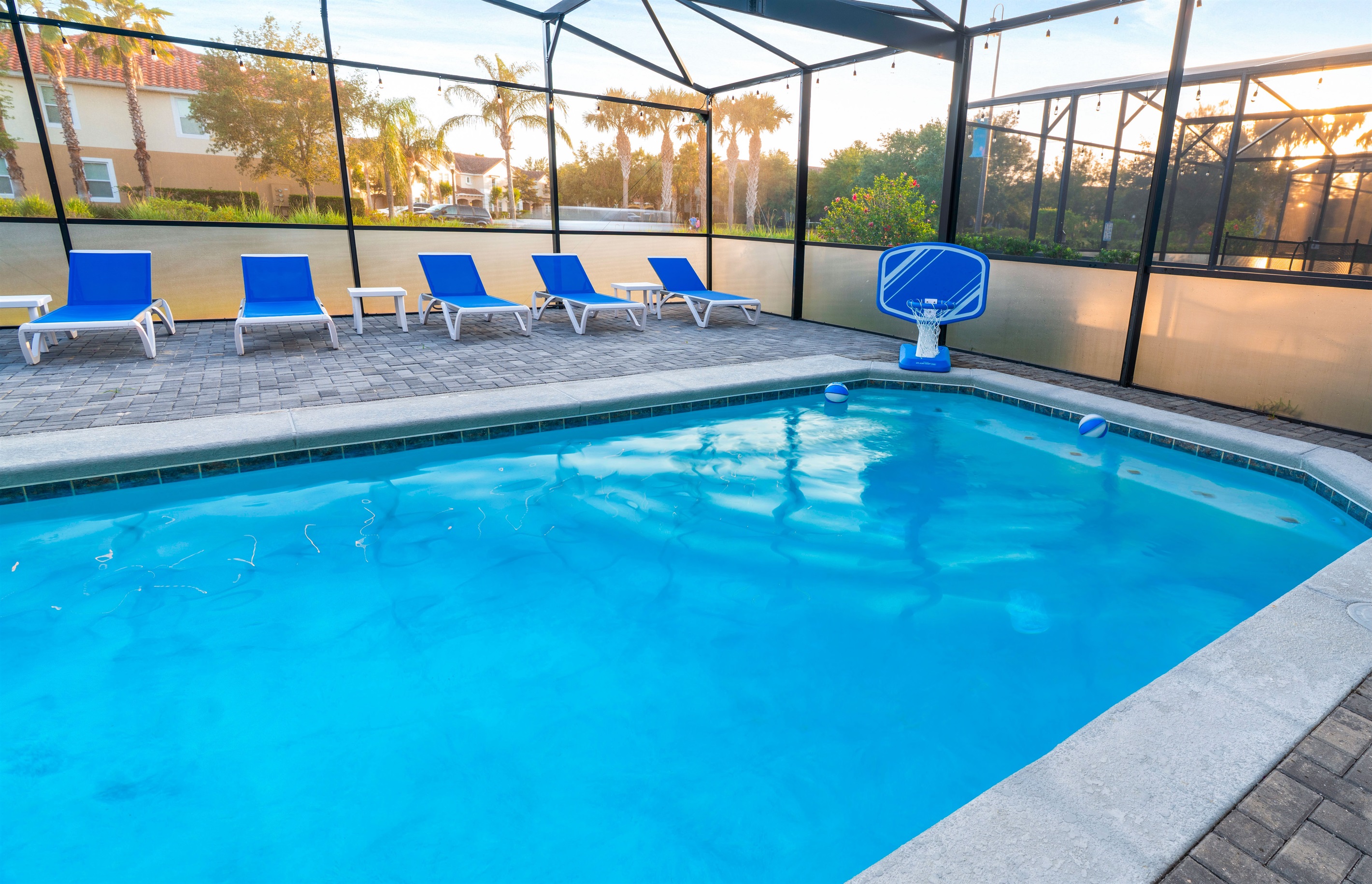 Private heated pool and sunny patio — your family’s favorite place to relax and play.