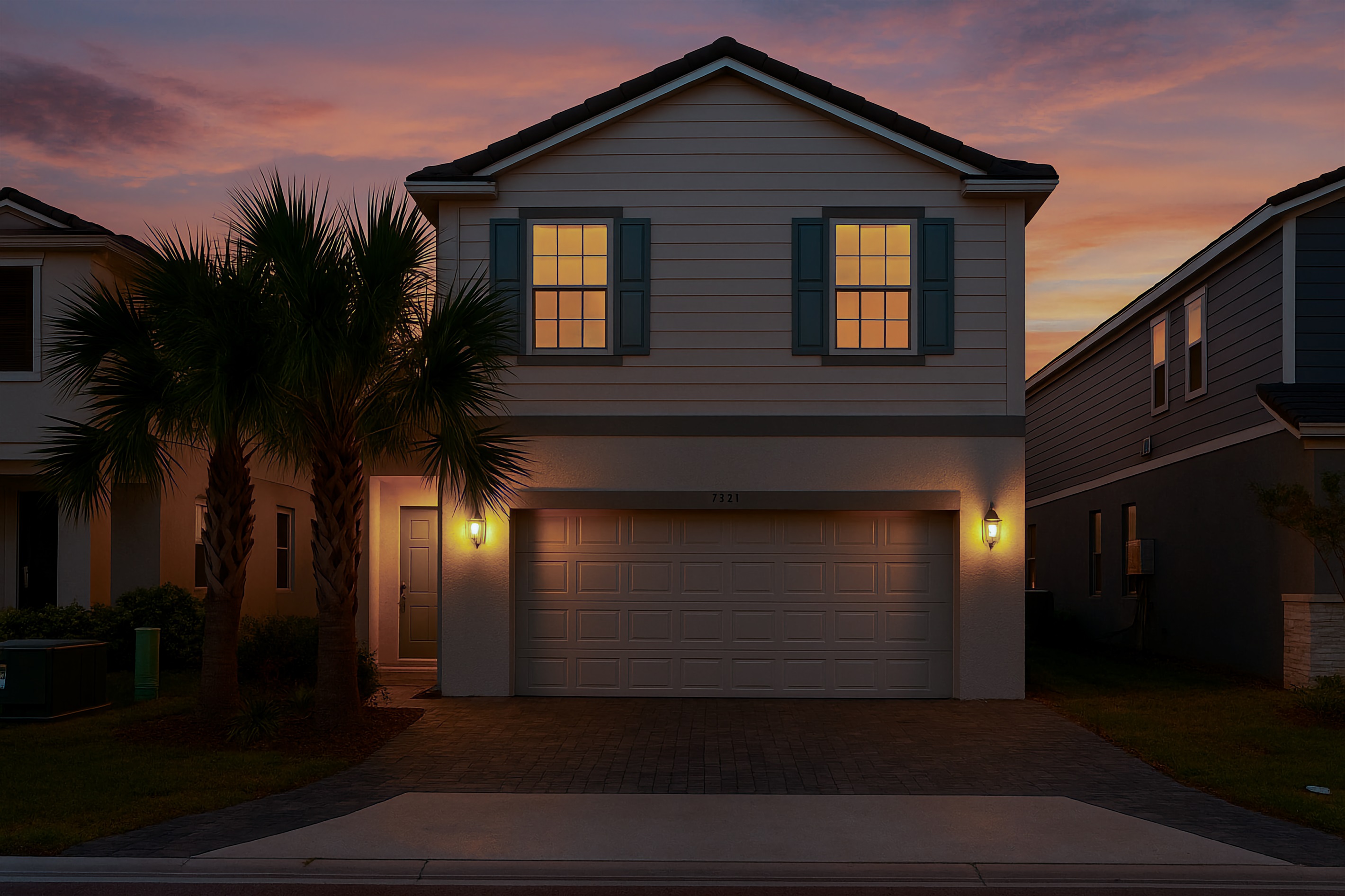 This modern Florida vacation home blends comfort with style—just a short drive from Disney and local Orlando attractions.