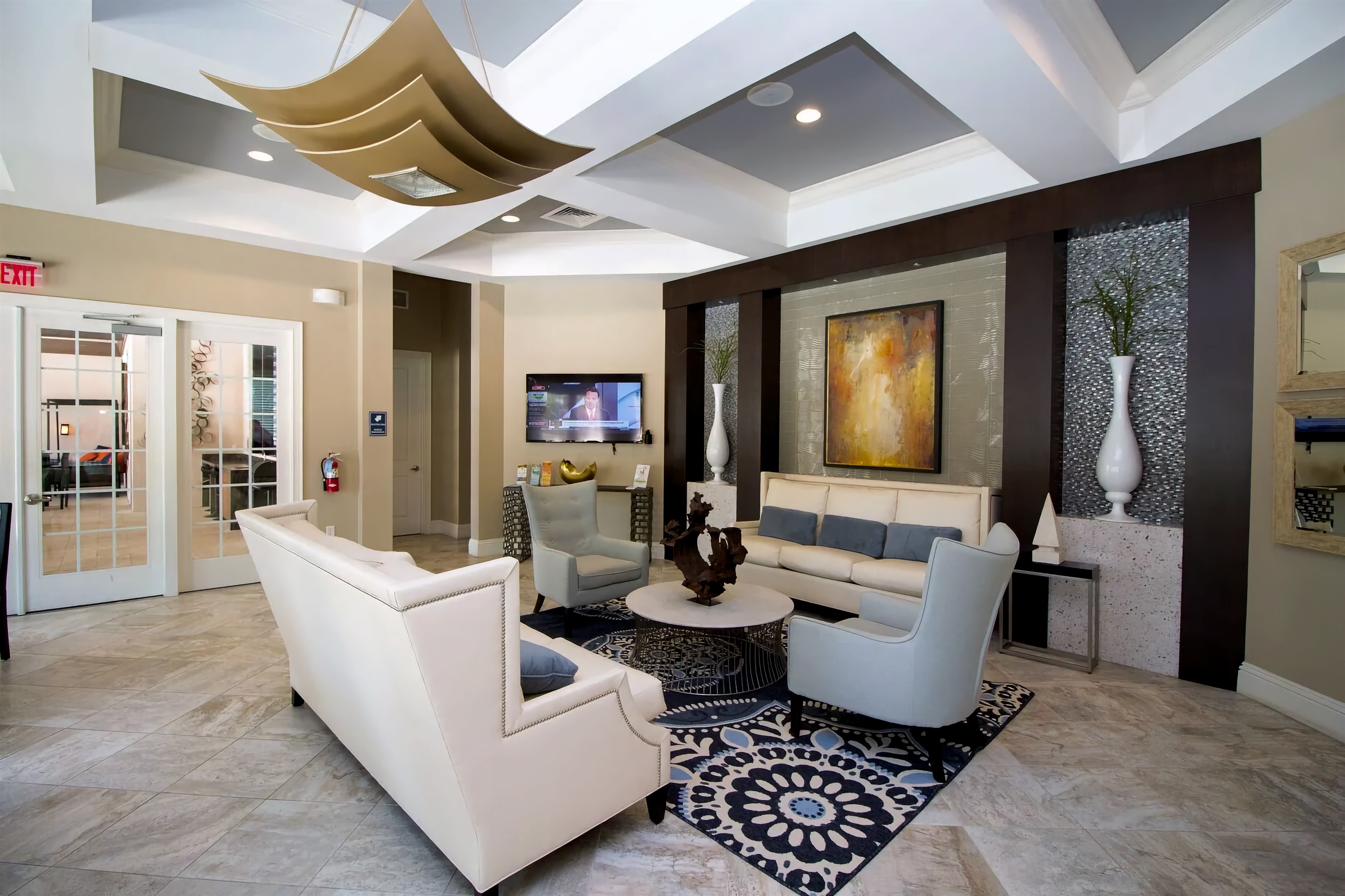 Solterra Resort clubhouse lounge area