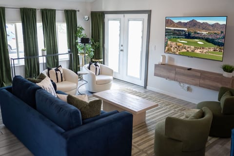 Comfy seating with extra large TV