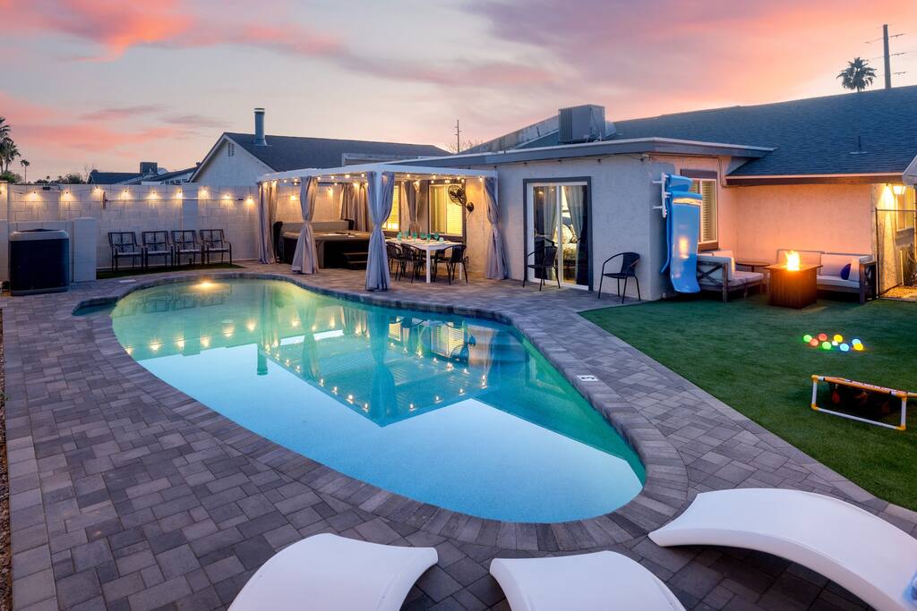 LUX NEW Oasis HtdPool 2Kings Spa OldTown WestWorld
