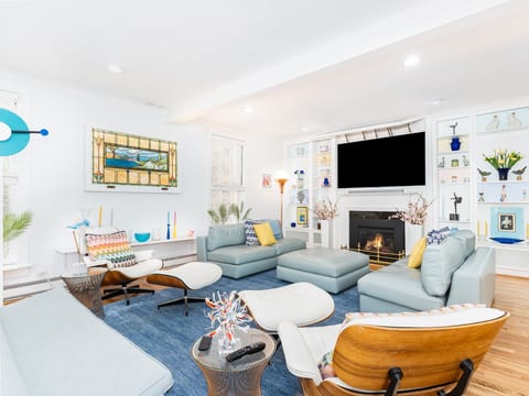 Living Room with 65" TV