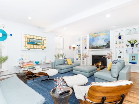 Living Room with 65" TV
