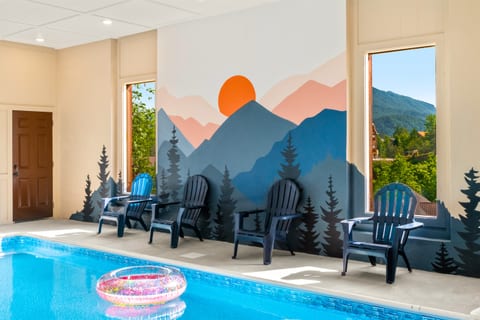 Heated indoor pool, perfect for swimming no matter the season.