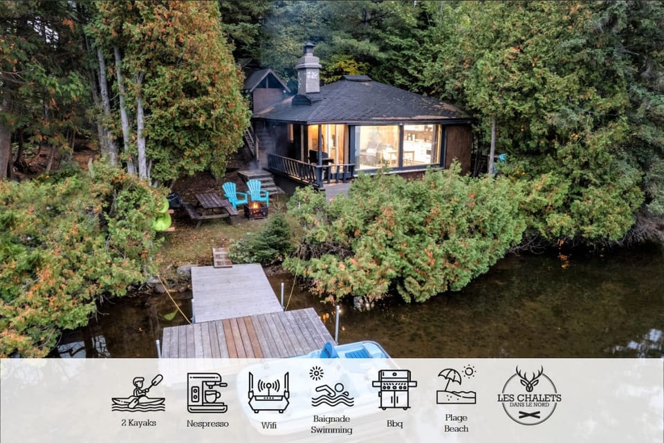 Lakefront Chalet in the Laurentians — Lac Sarrazin, Sainte-Lucie-des-Laurentides - Sainte-Lucie-des-Laurentides, Quebec