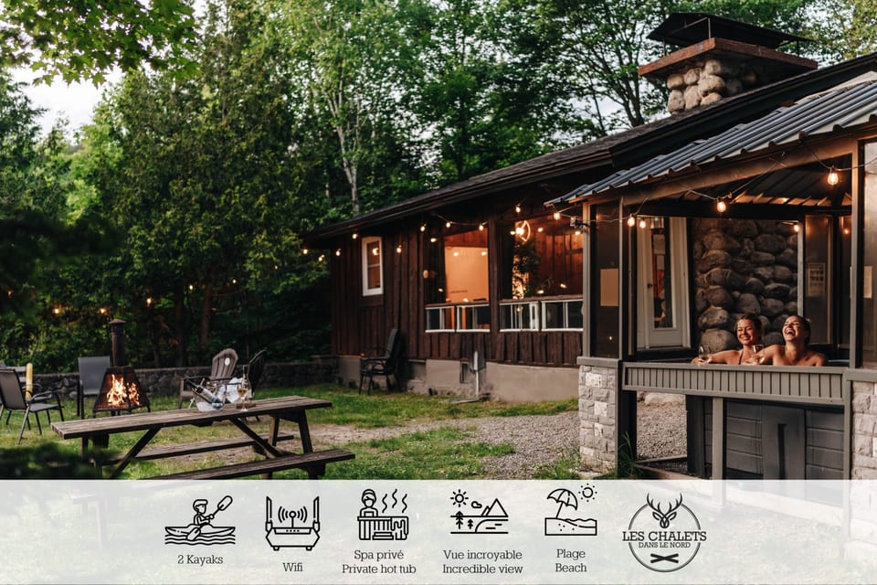 Lakefront Chalet with Private Hot Tub in the Laurentians — Lac Sarrazin, Sainte-Lucie-des-Laurentides - Sainte-Lucie-des-Laurentides, Quebec