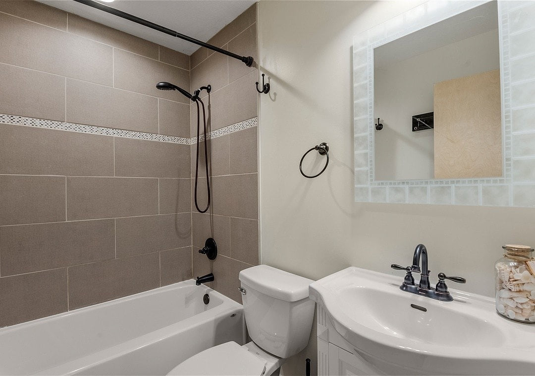 Hall Bathroom, near Game Room middle level