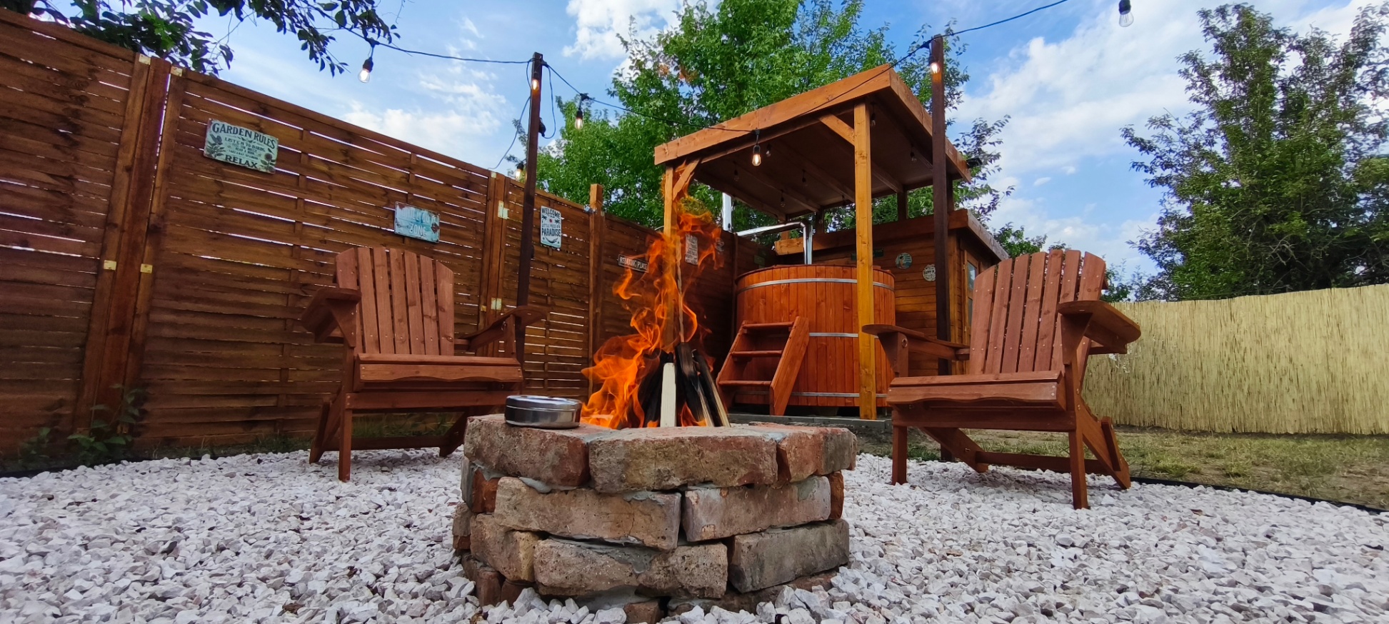 Every evening becomes magical here…