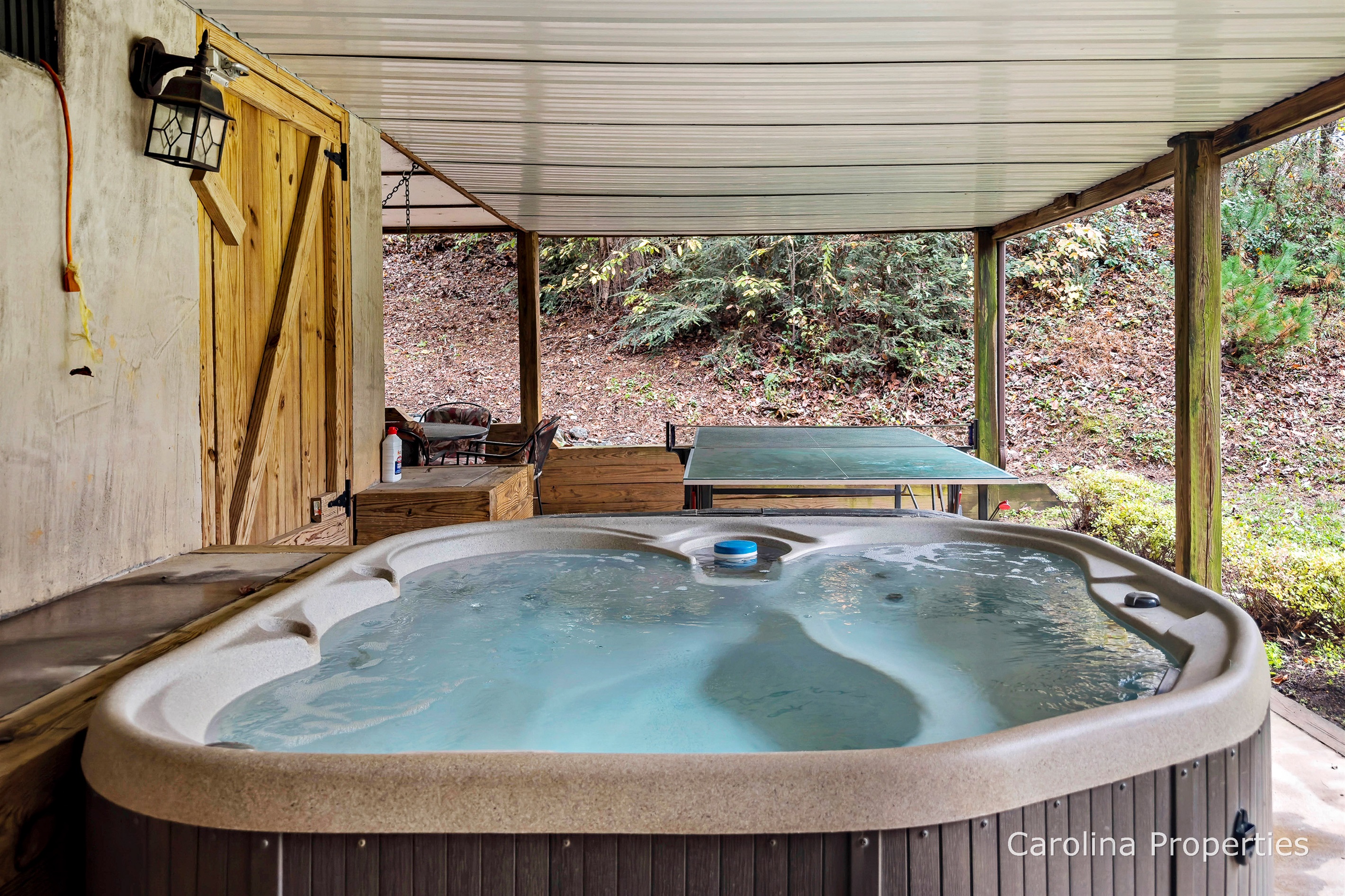 Relax in the hot tub!