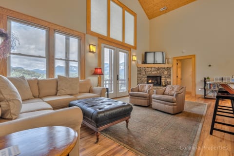 Plenty of cozy seating in the living room