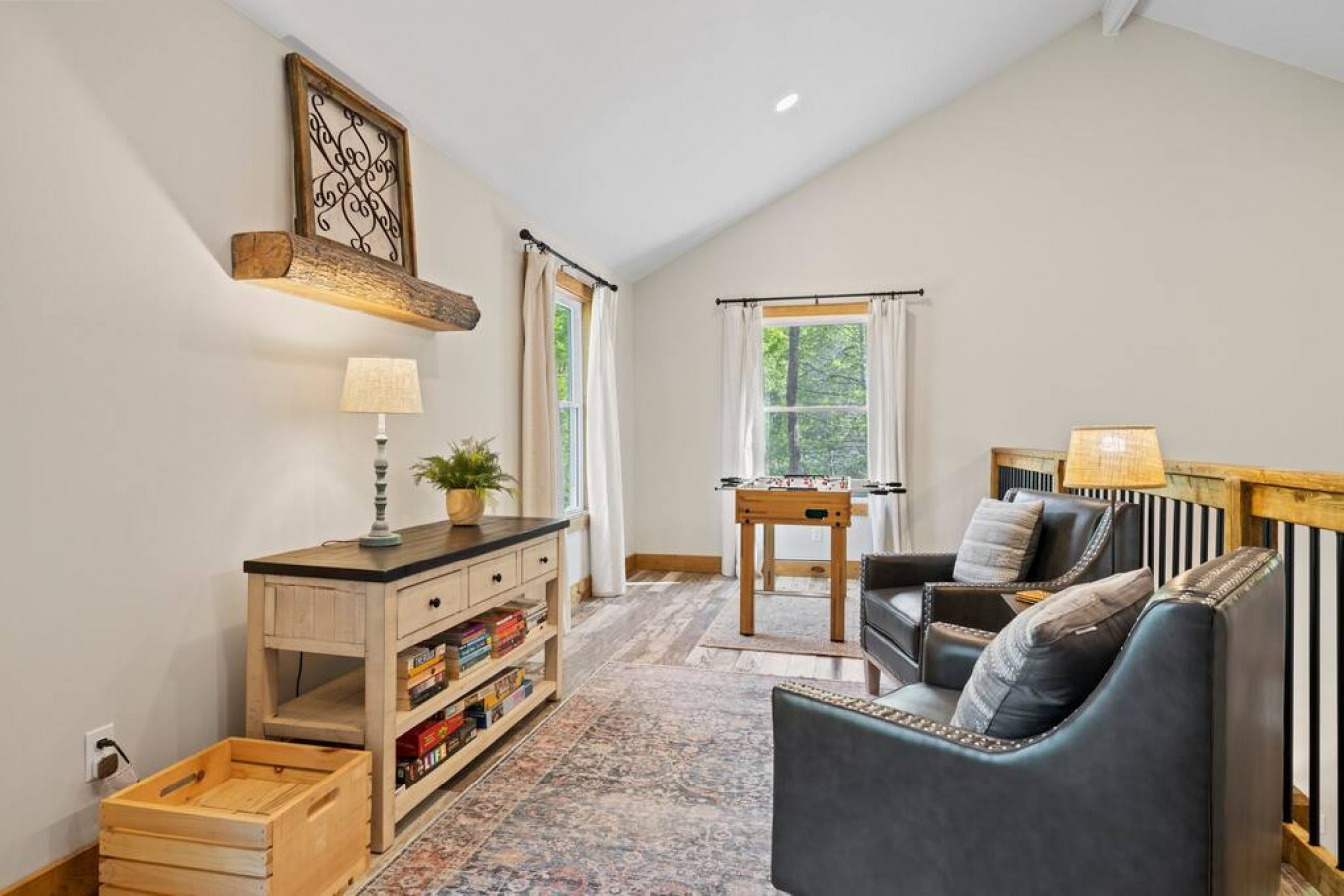 Seating area in the loft