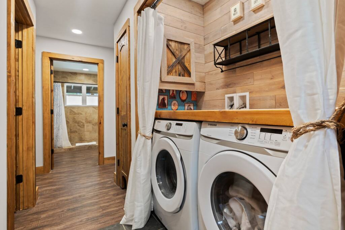 Laundry area on the main level