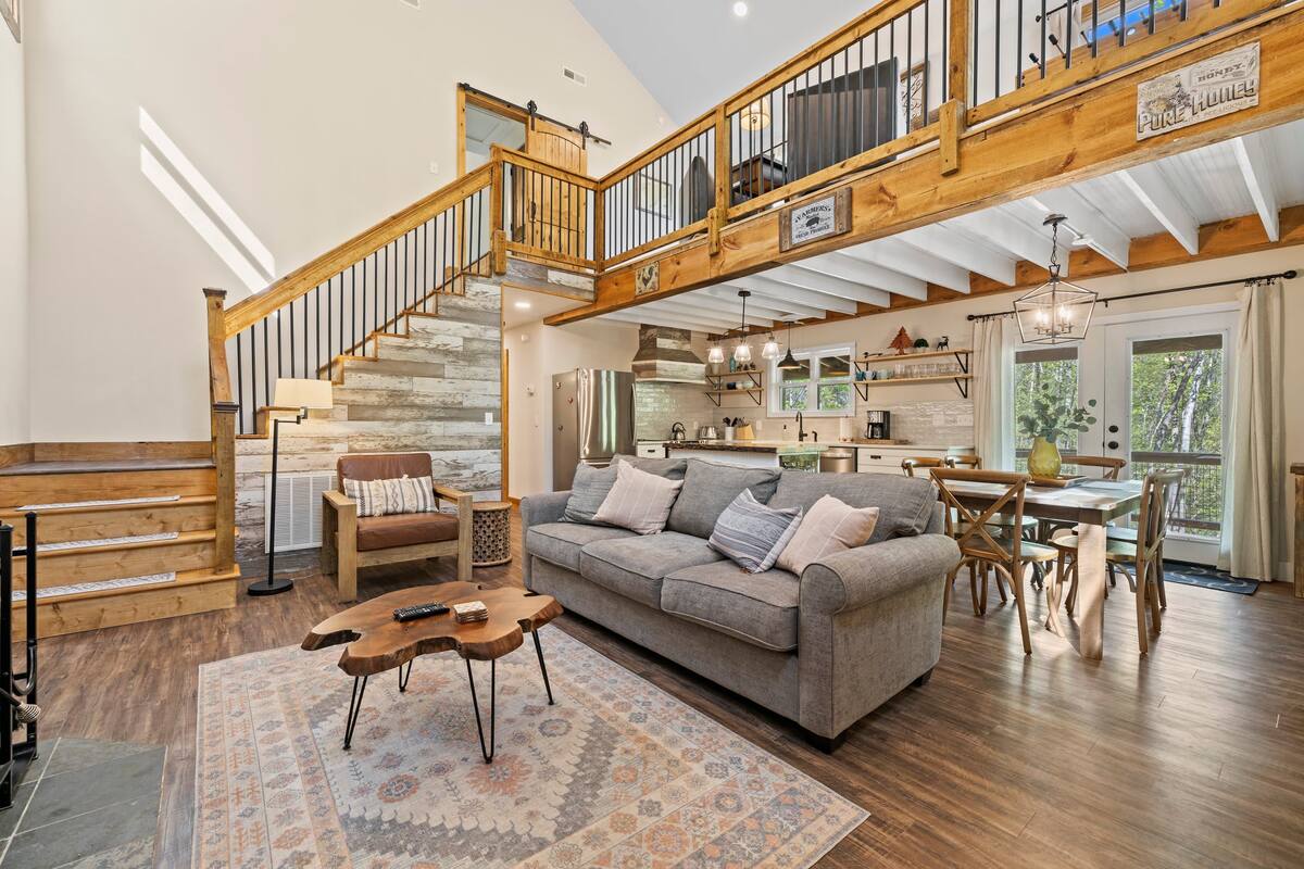 Cozy seating in the living room