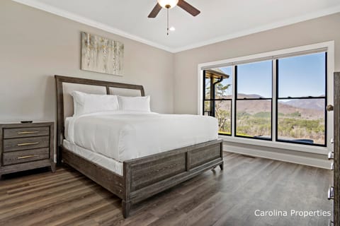 Large windows let in natural lighting