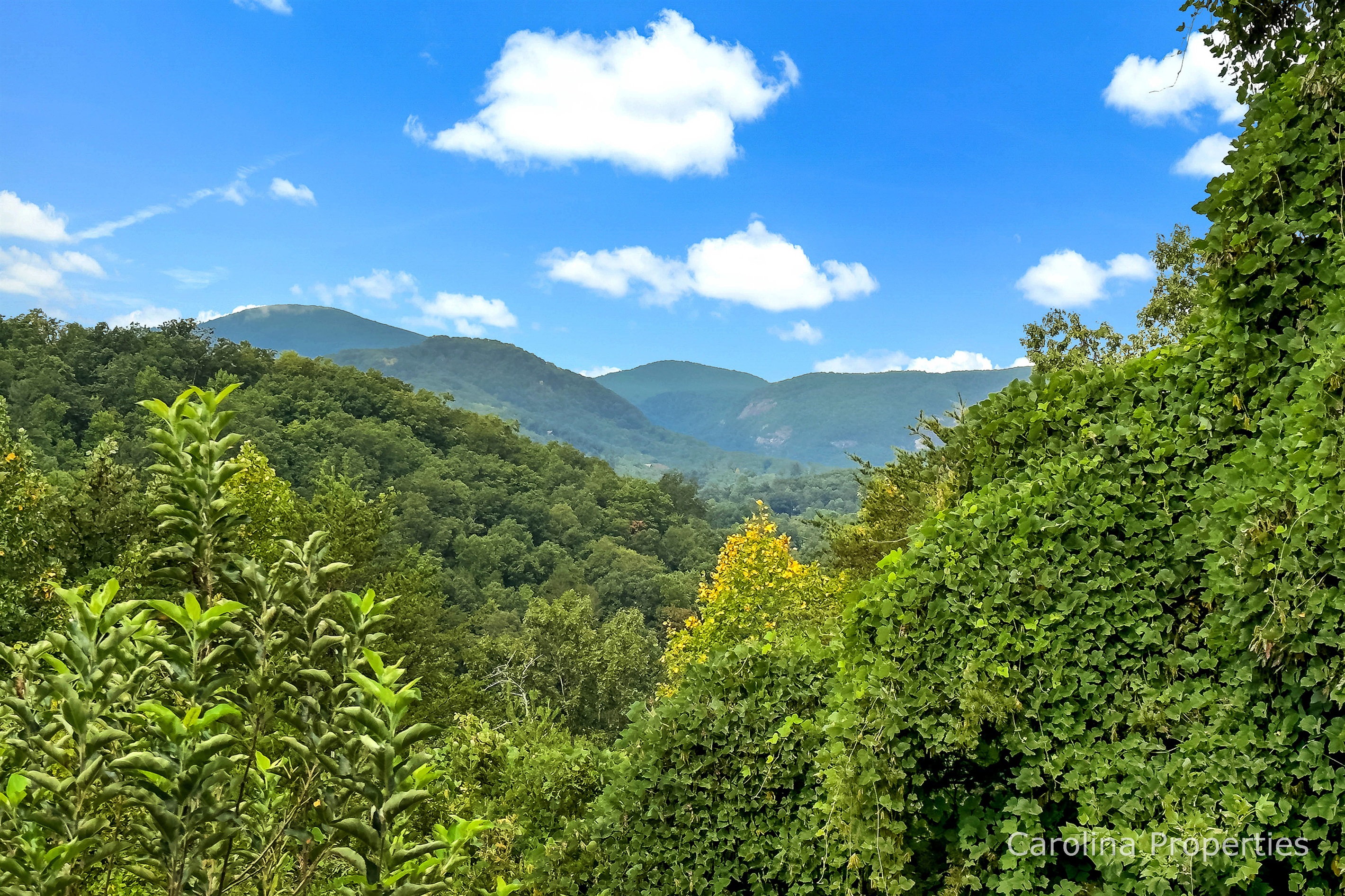 This home is surrounded with mountain views