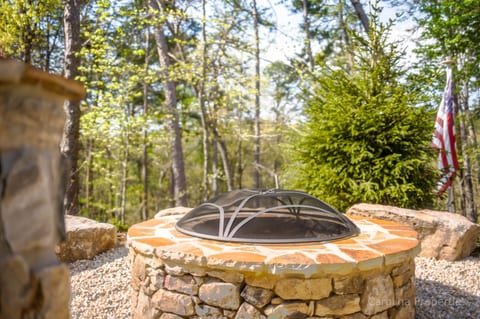 Wood burning firepit for relaxing evenings