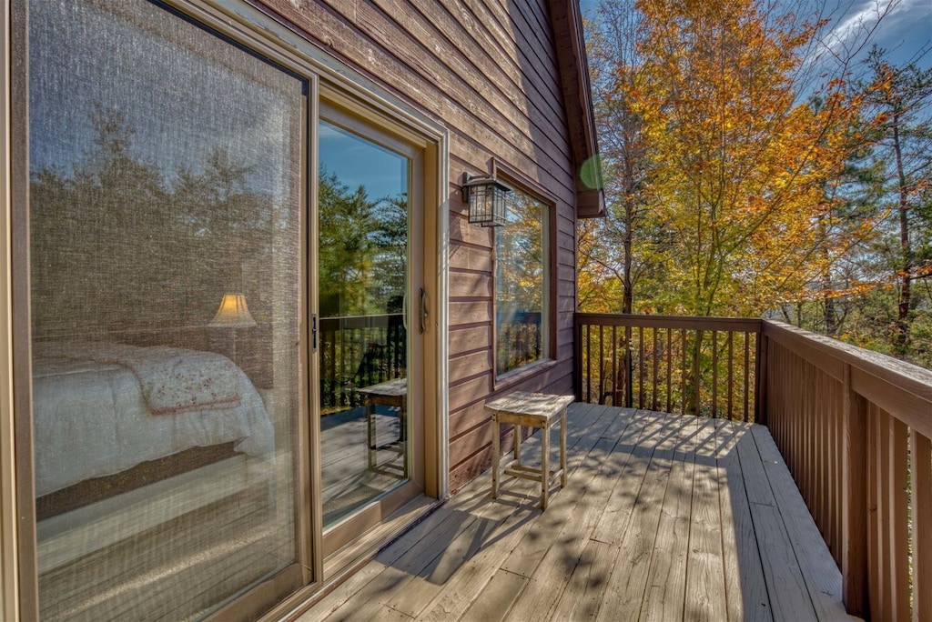 Enjoy your morning cup of Coffee on this private deck off of the master bedroom