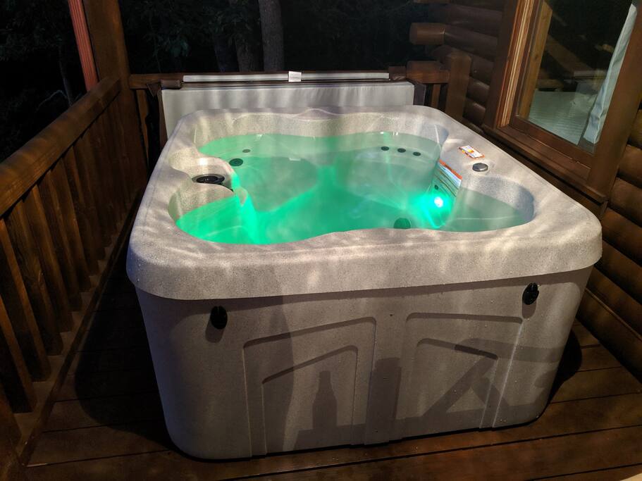 New Hot Tub - Smokies Overlook Lodge - Waynesville