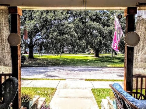 Nice park across the street. Park your auto on road in front of house in the direction of traffic on either side.