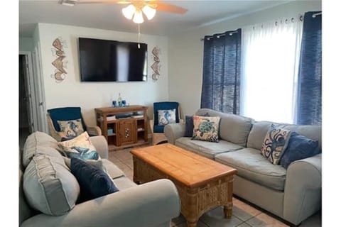 Den with queen sleeper sofa