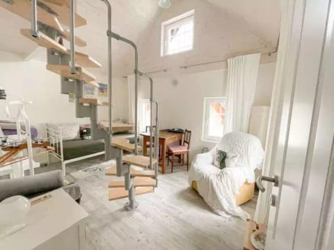 tiny lavender house