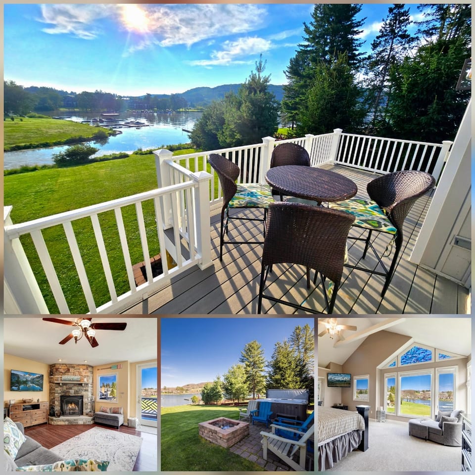 Lake Front Home w/ Hot Tub & Firepit, walk to Wisp image 1