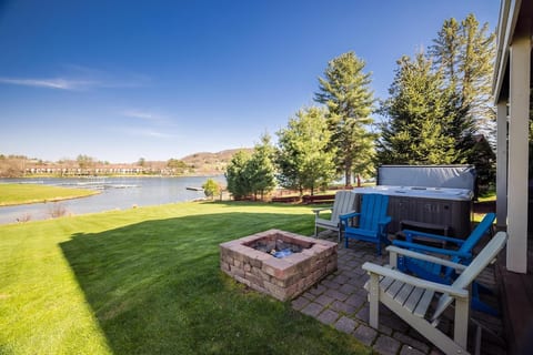 Relax in the hot tub, roast s'mores, grill, and more! The stunning views of Deep Creek Lake are priceless!