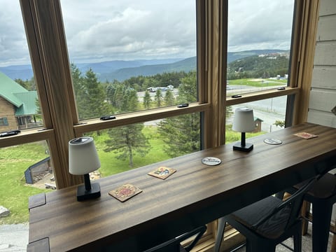 Enclosed sun porch with amazing views
