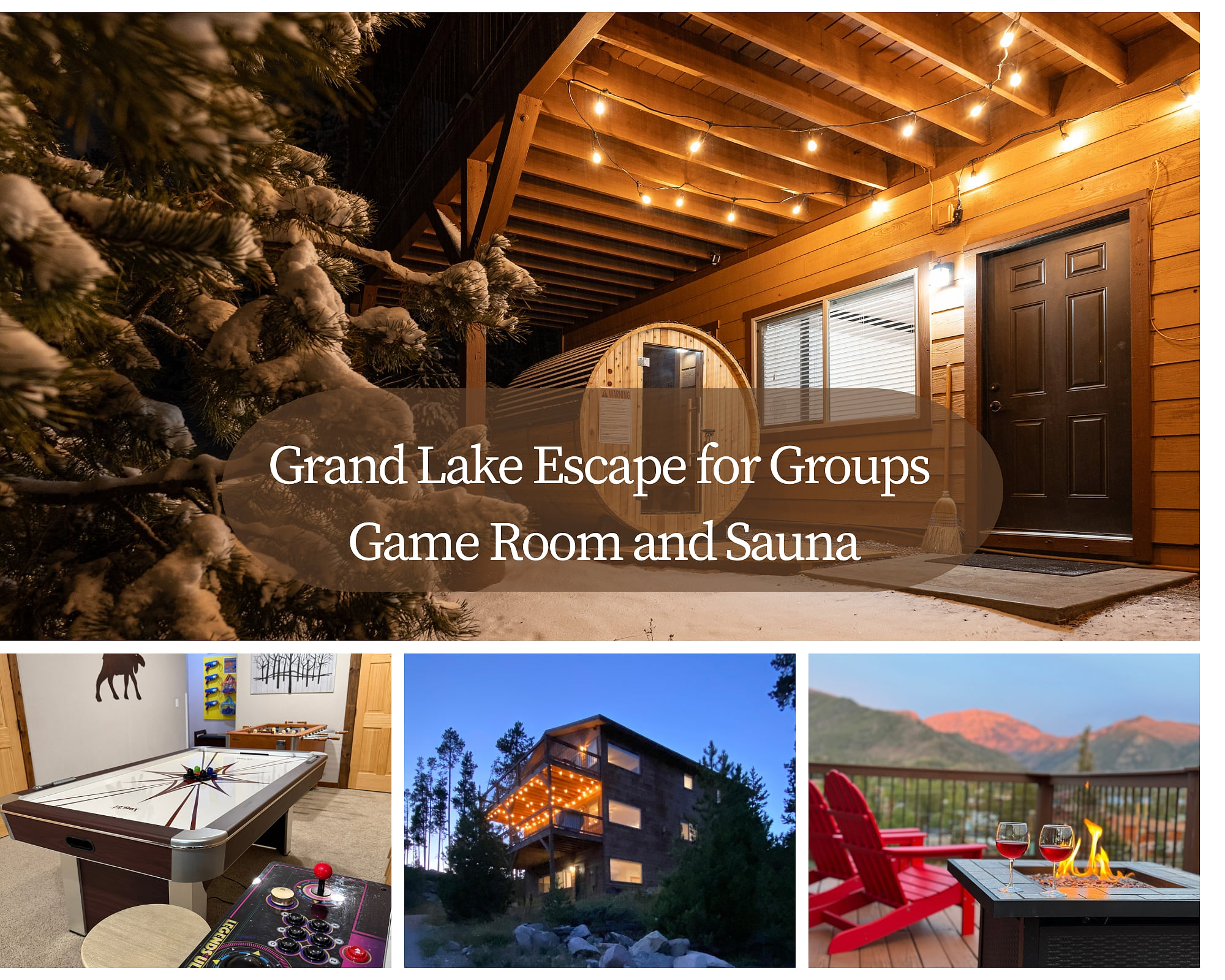 Hidden Gem at the west entrance of the Rockies--Grand Lake

We would love to host you at Stone Hill House. 5 Bedroom sleeps 16 comfortably. No pet property.