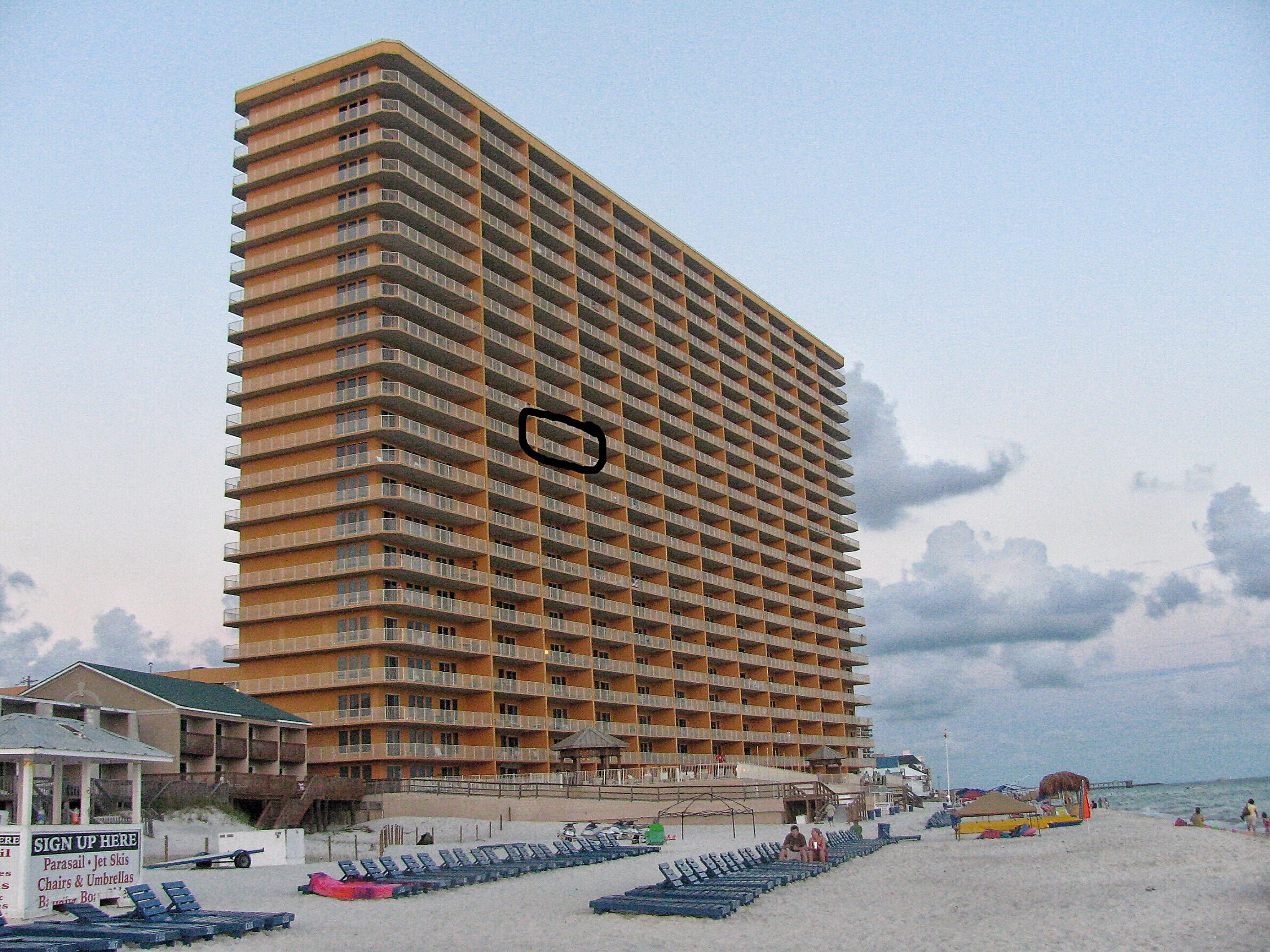 unit is circled unit is circled - Butler's Treasure Island 1210 - Panama City Beach
