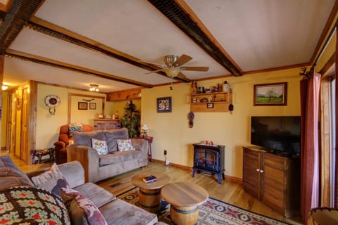 Relaxing living room with HD TV