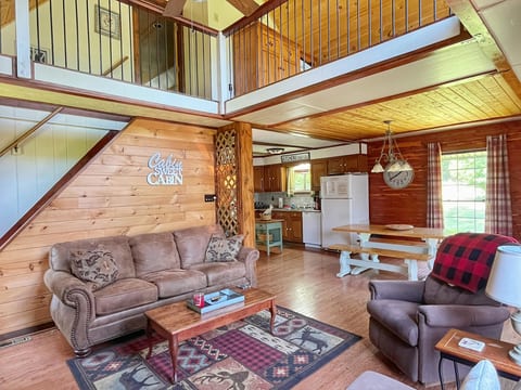 A cozy living room to relax after enjoying the outdoors