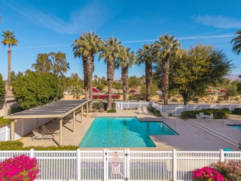 Gorgeous pool right outside front door!