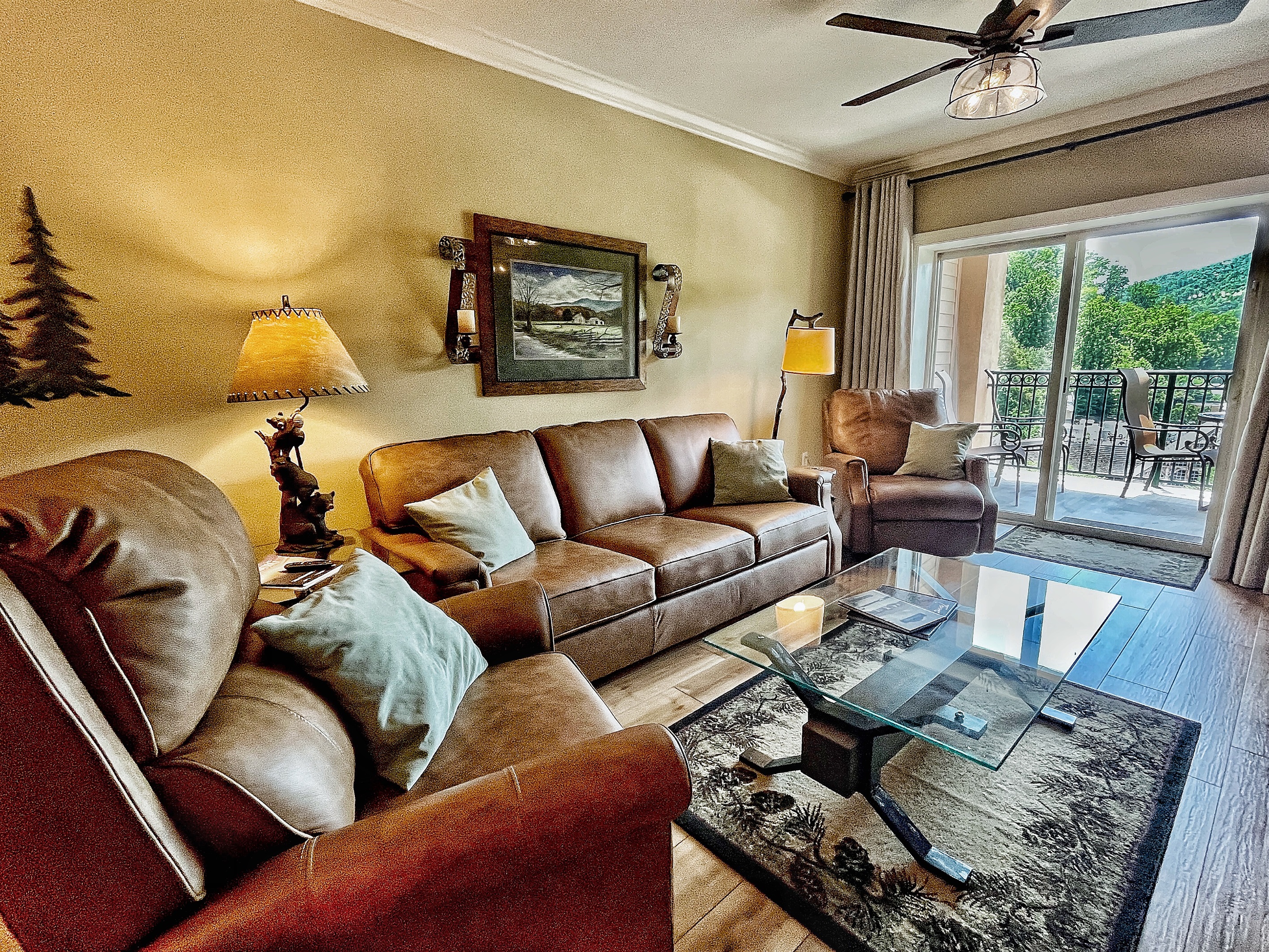 New leather furniture with 2 recliners June 2024