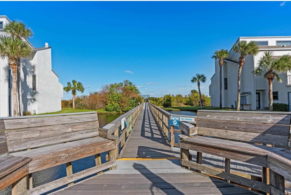 Private gated walkway to the beach