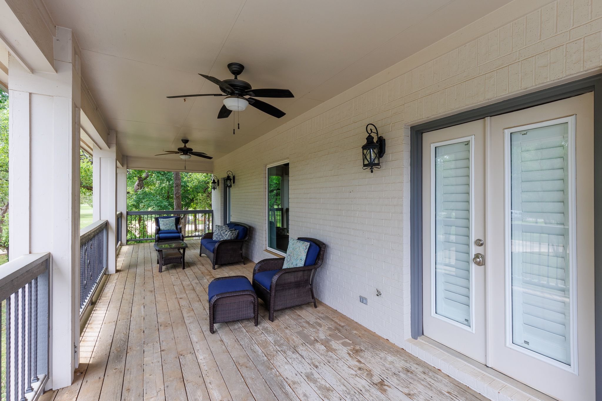Main house upstairs balcony from guest room #3 and #6