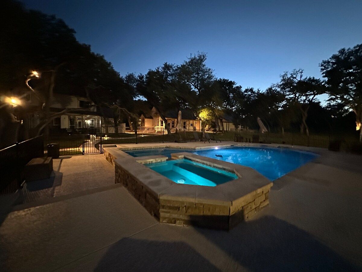 Whispering Oaks Estate Pool Cabana Firepit 10 Acre image 251