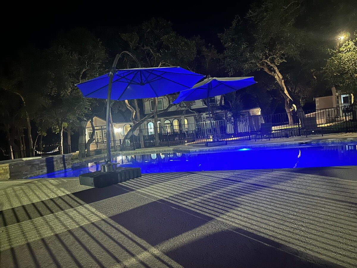 Whispering Oaks Estate Pool Cabana Firepit 10 Acre image 254