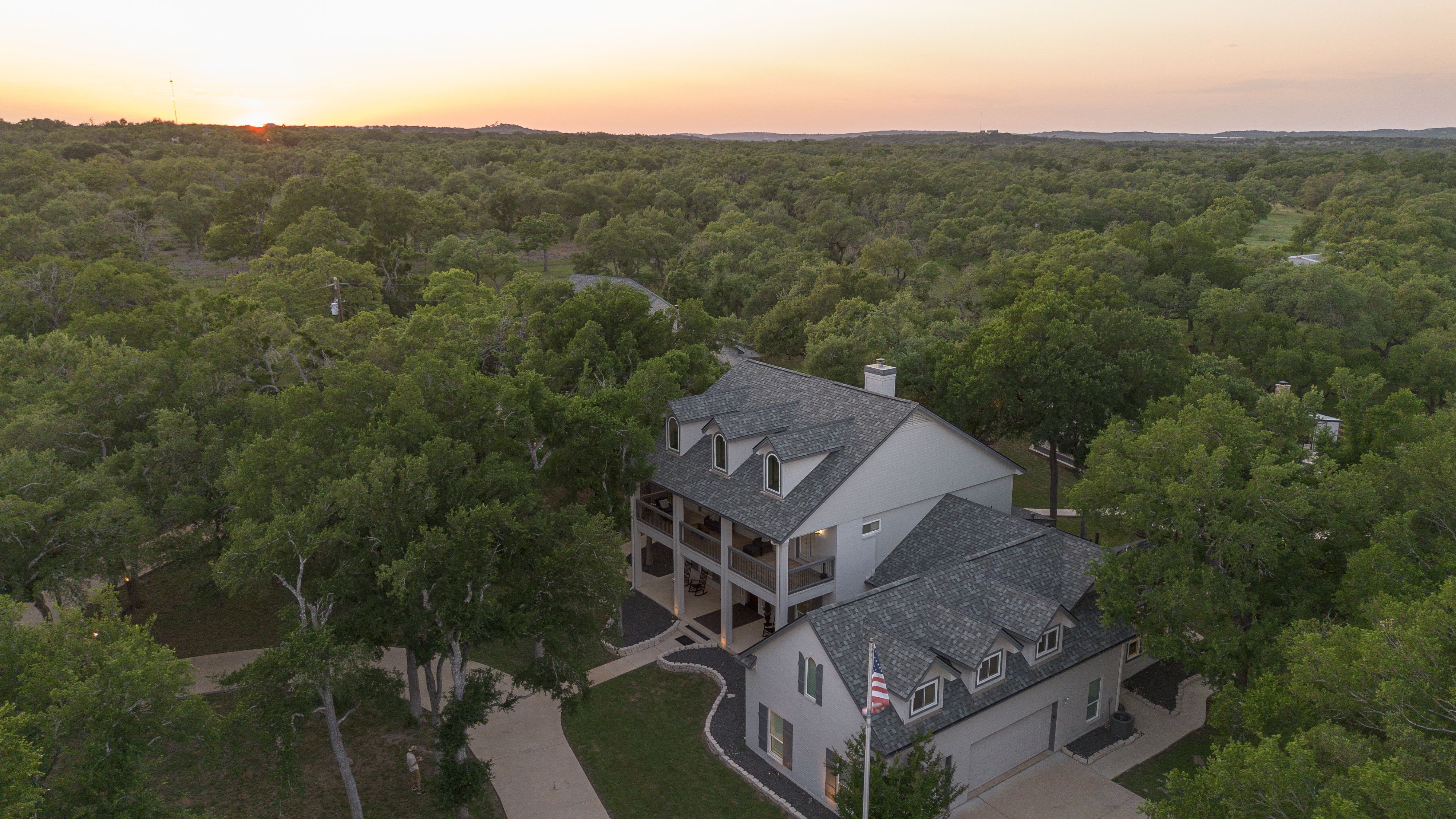 Sunset at the estate