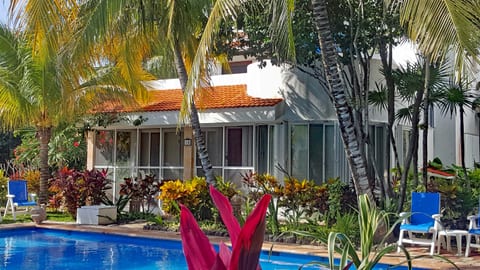 The VIlla is Nestled In the Center of Our Gardens Right Next to the Pool