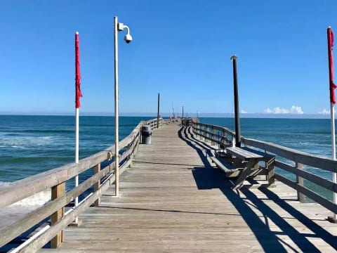 Always something to see (or catch) at the Avon Fishing Pier